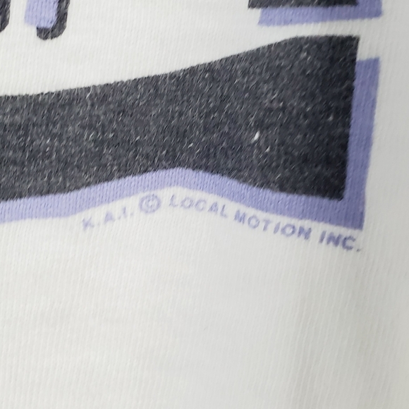 VTG Local Motion 80s 90s Hawaii Tank Top XL White Double Sided Single Stitch USA - Picture 8 of 10